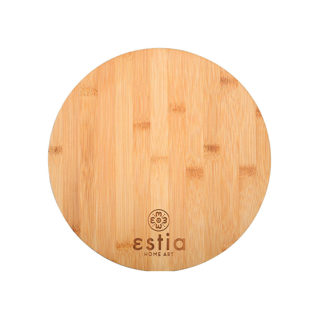 Ξύλο Κοπής Στρογγυλό Bamboo Essentials Estia 28cm