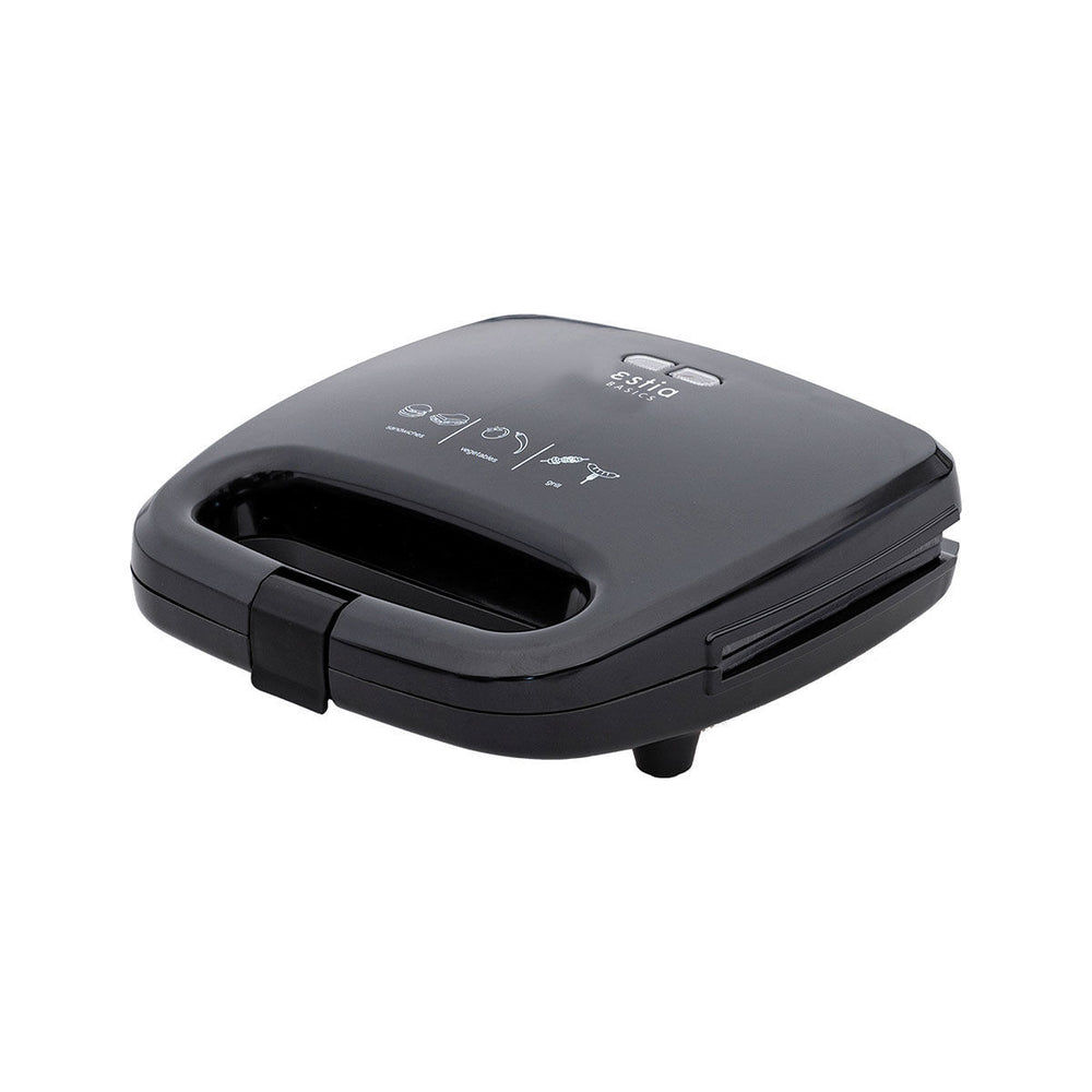 Τοστιέρα Black Plus 2 Θέσεων 750W Μαύρη Estia