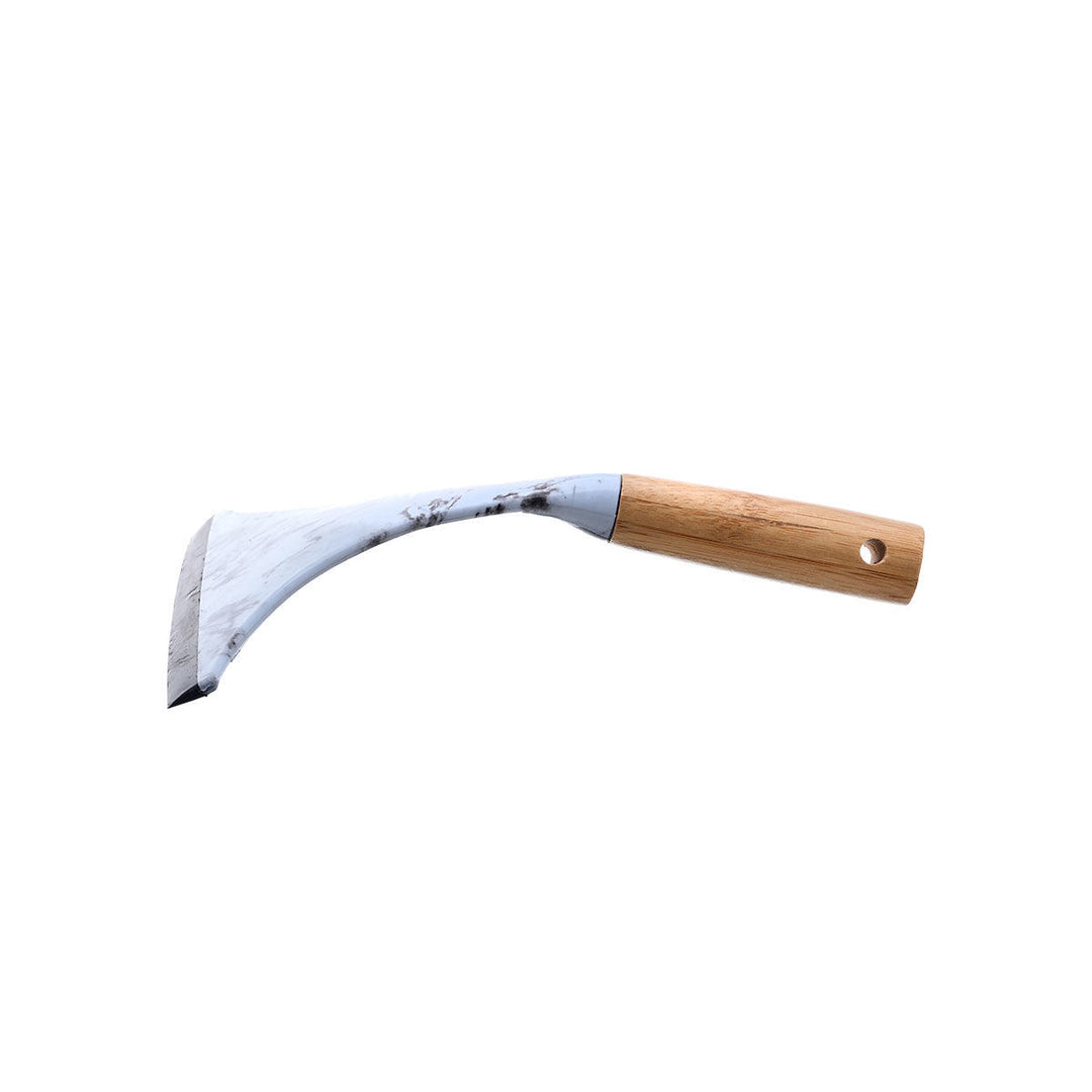 Πλαϊνή όψη καθαριστήρα τζαμιών Bamboo Essentials Marble της Estia με εργονομική bamboo λαβή.