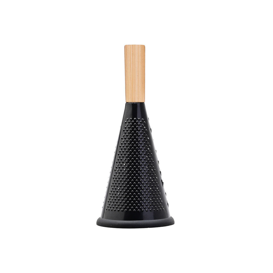 Τρίφτης Κωνικός Ανοξείδωτος Μαύρος Bamboo Essentials Estia