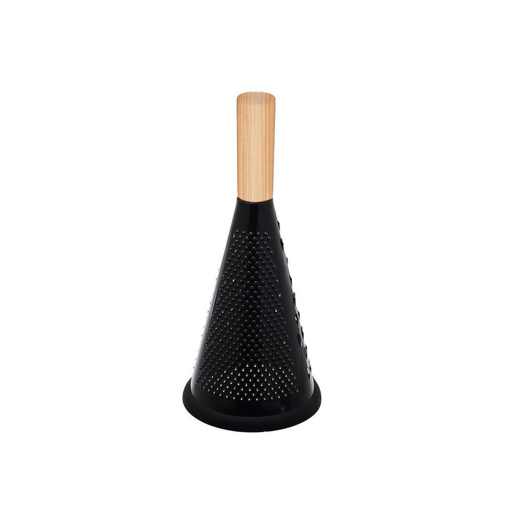 Τρίφτης Κωνικός Ανοξείδωτος Μαύρος Bamboo Essentials Estia