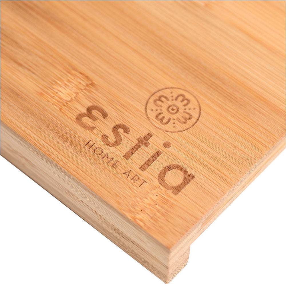 Ξύλο Κοπής Γωνιακή Bamboo Essentials Estia 48x38cm