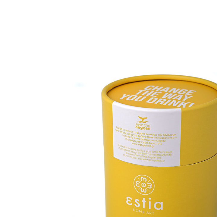 Estia Ποτήρι Θερμός  Save The Aegean Κίτρινο Pineapple Yellow Coffee Mug
