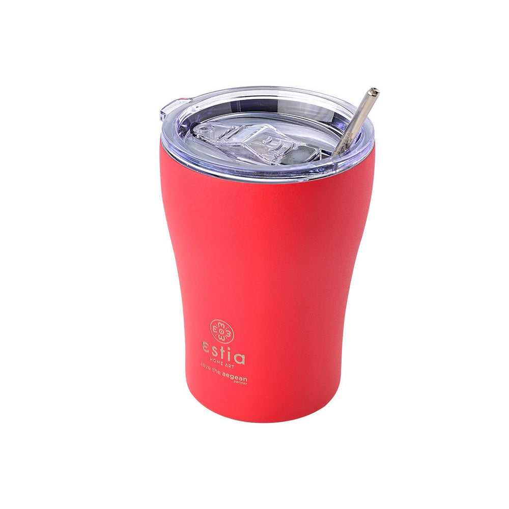 Estia Ποτήρι Θερμός  Save The Aegean 350ml Κόκκινο Scarlet Red