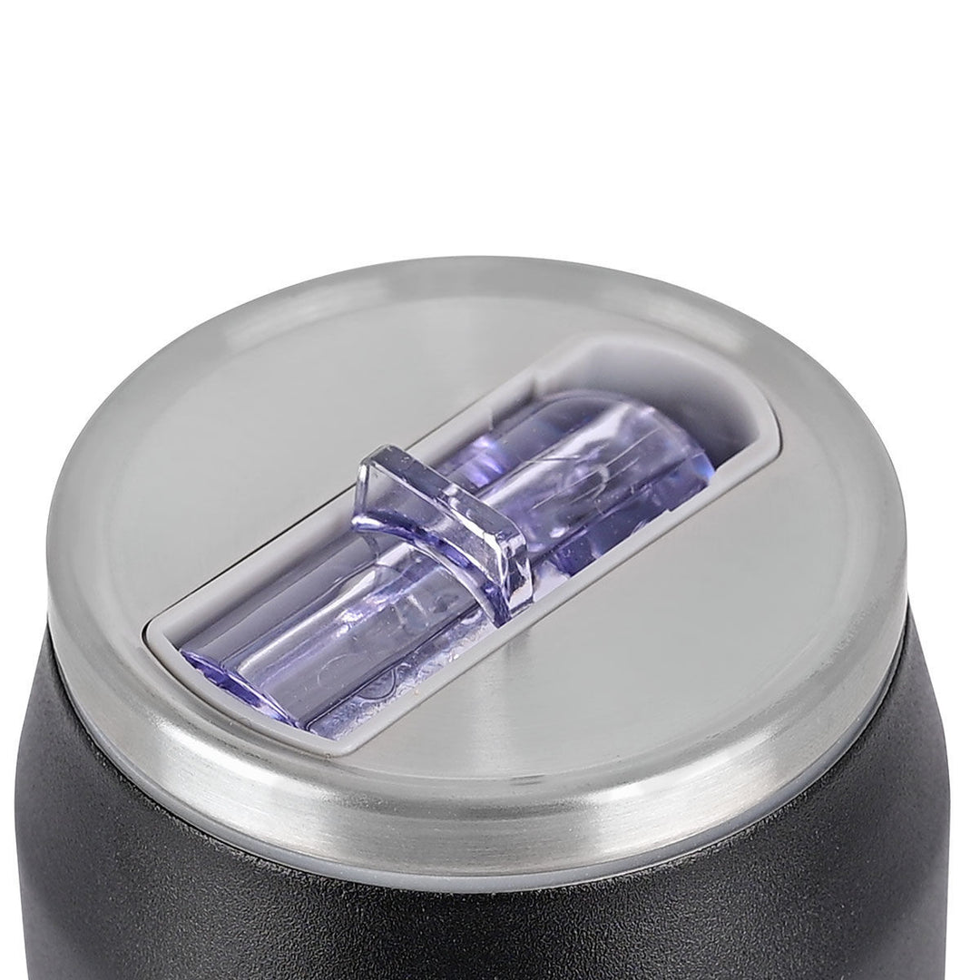 Estia Ποτήρι Θερμός Με Καλαμάκι Save The Aegean 500ml Μαύρο Midnight Black Travel Cup