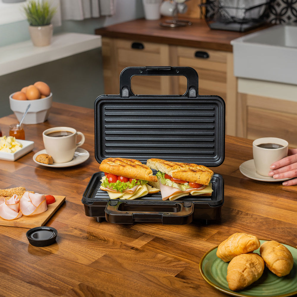 Τοστιέρα King Toast 2 Θέσεων 900W Με Βαθιές Αποσπώμενες Αντικολλητικές Πλάκες Estia