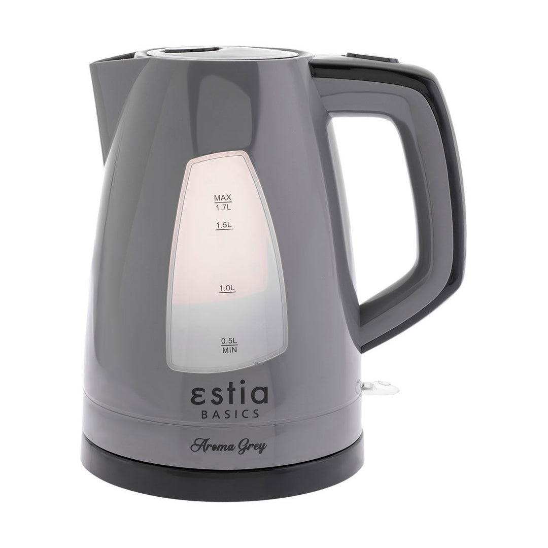 Βραστήρας 1.7lt Aroma Γκρι Πλαστικός 2200W Estia