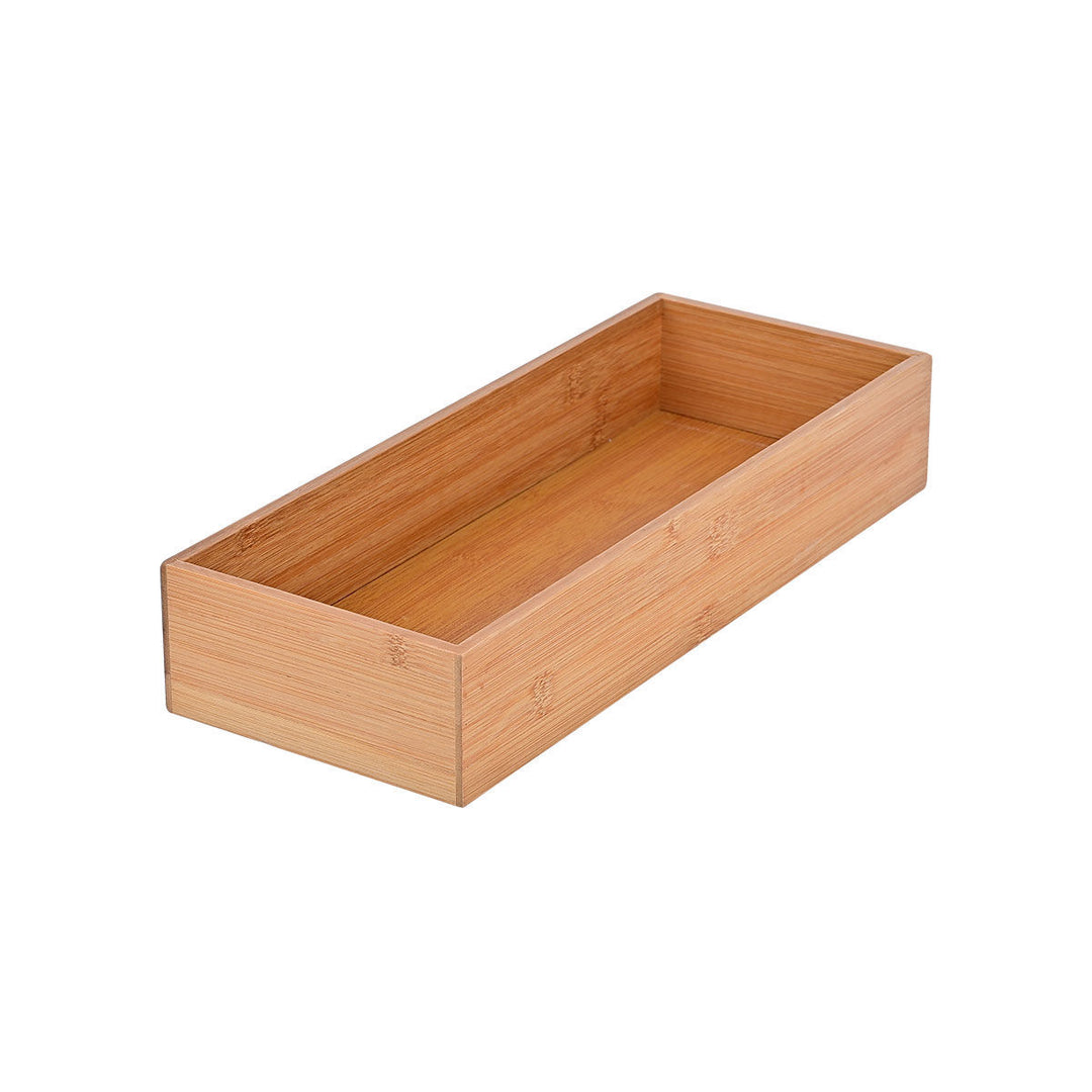 Κουτί Οργάνωσης Συρταριού Ξύλινο 15x38 Bamboo Essentials Estia