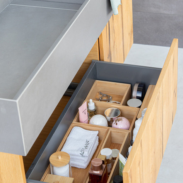 Κουτί Οργάνωσης Συρταριού Ξύλινο 15x23 Bamboo Essentials Estia