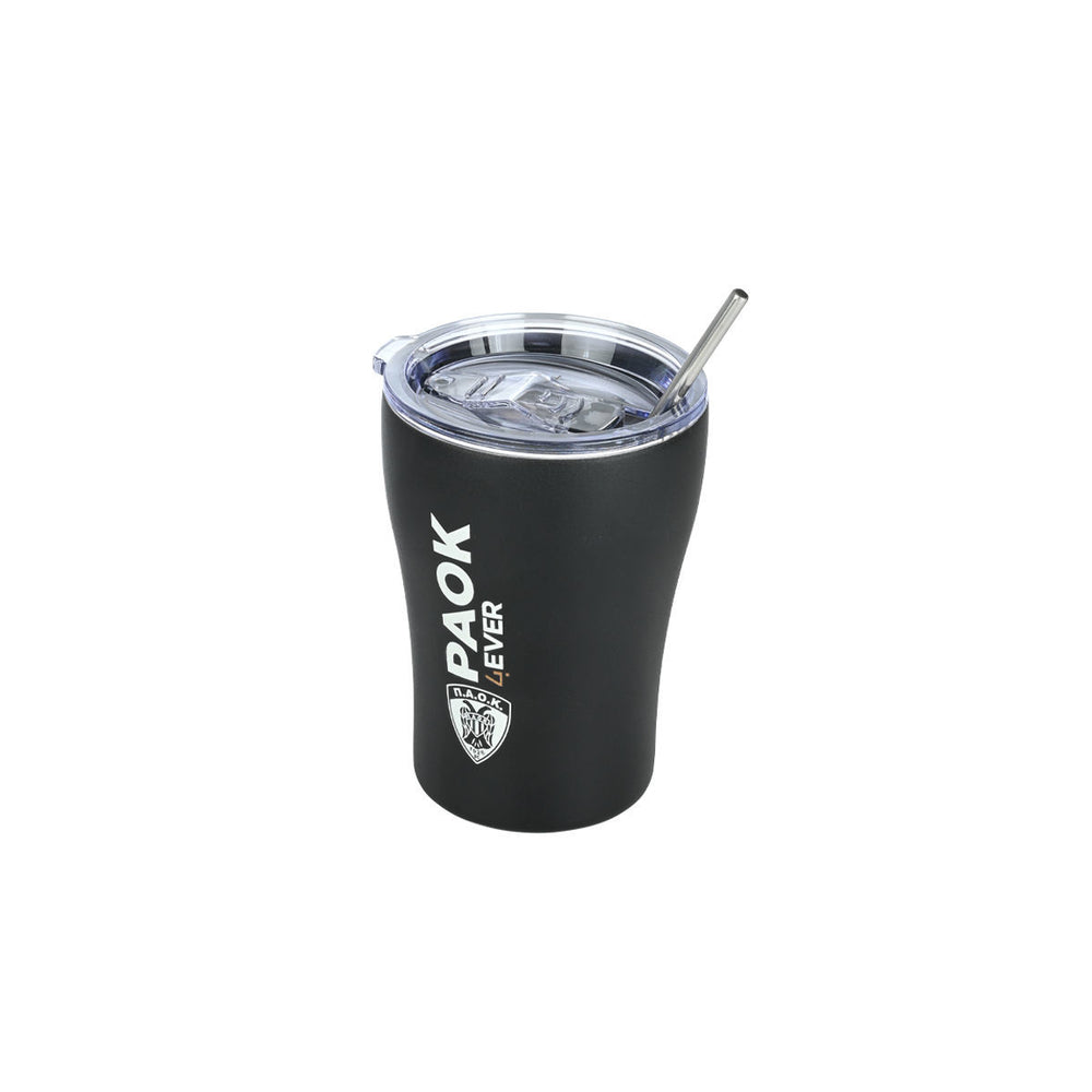 Estia Ποτήρι Θερμός 350ml Μαύρο ΠΑΟΚ Edition Coffee Mug
