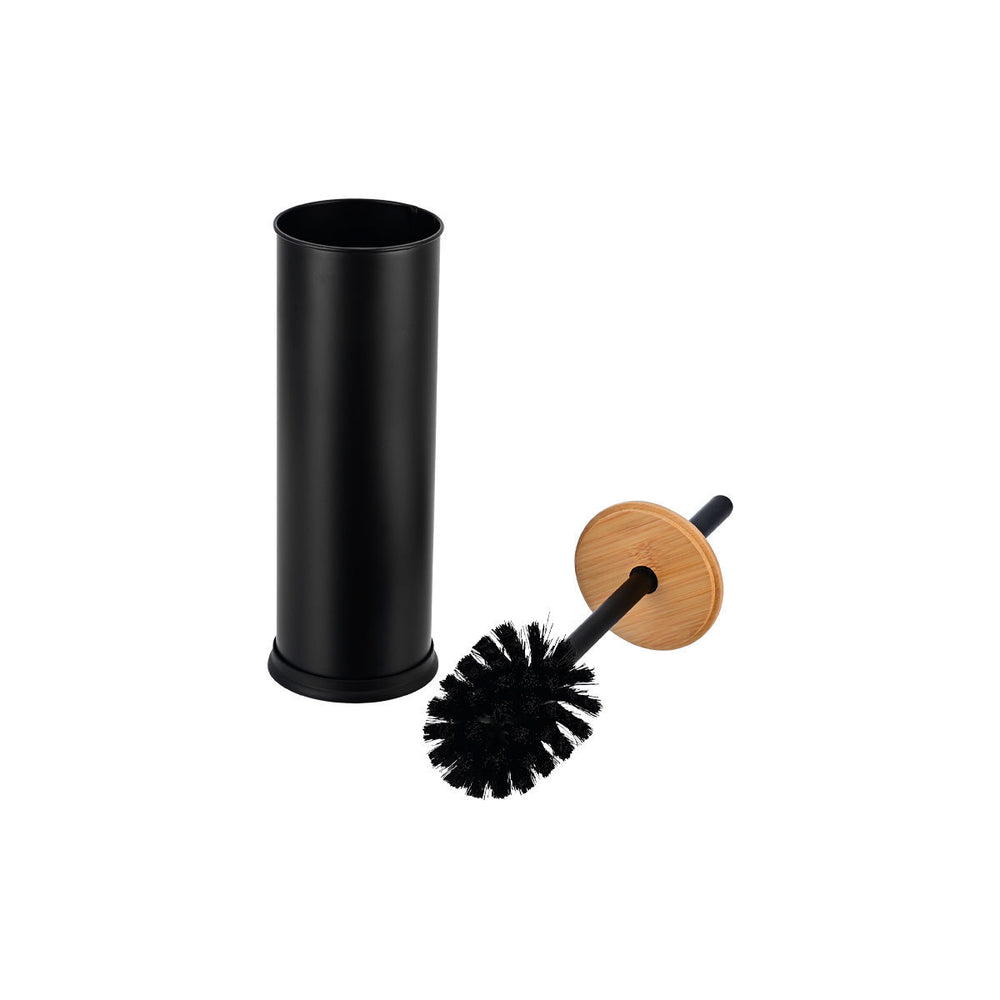 Πιγκάλ Μεταλλικό Μαύρο Με Bamboo Καπάκι Essentials Estia
