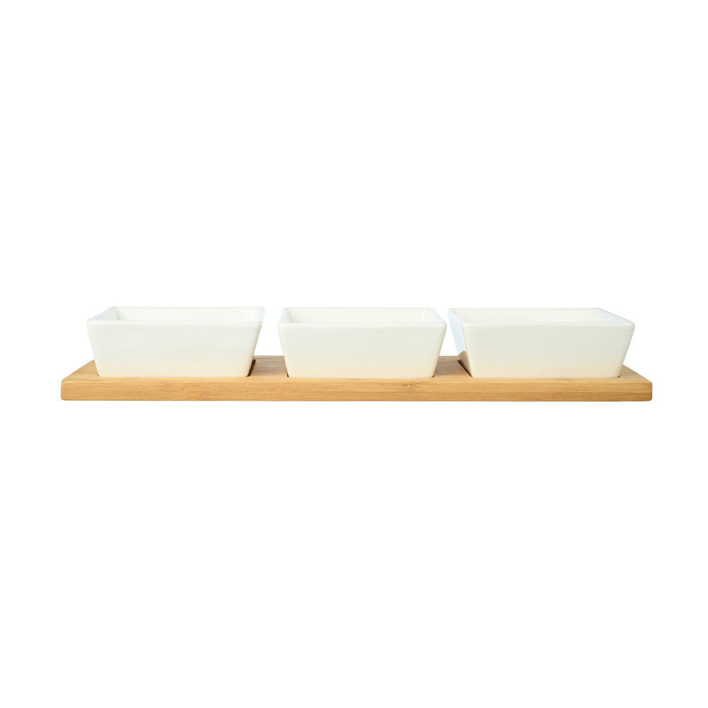 Estia Μπολάκια Bamboo Essentials Με Βάση Bamboo Σετ 4 Τμχ
