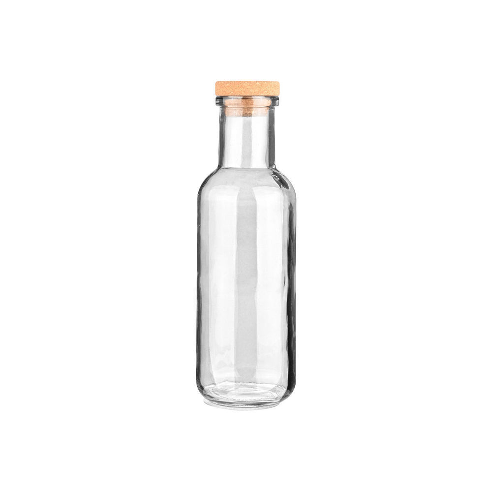 Μπουκάλι Γυάλινο 1000ml με Καπάκι Φελλού Διάφανο Estia