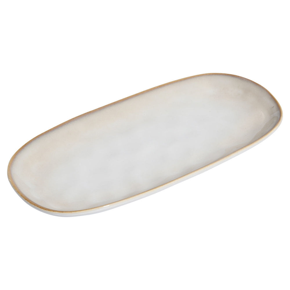 Πιατέλα Οβάλ Vignette Stoneware 31cm Ivory Estia