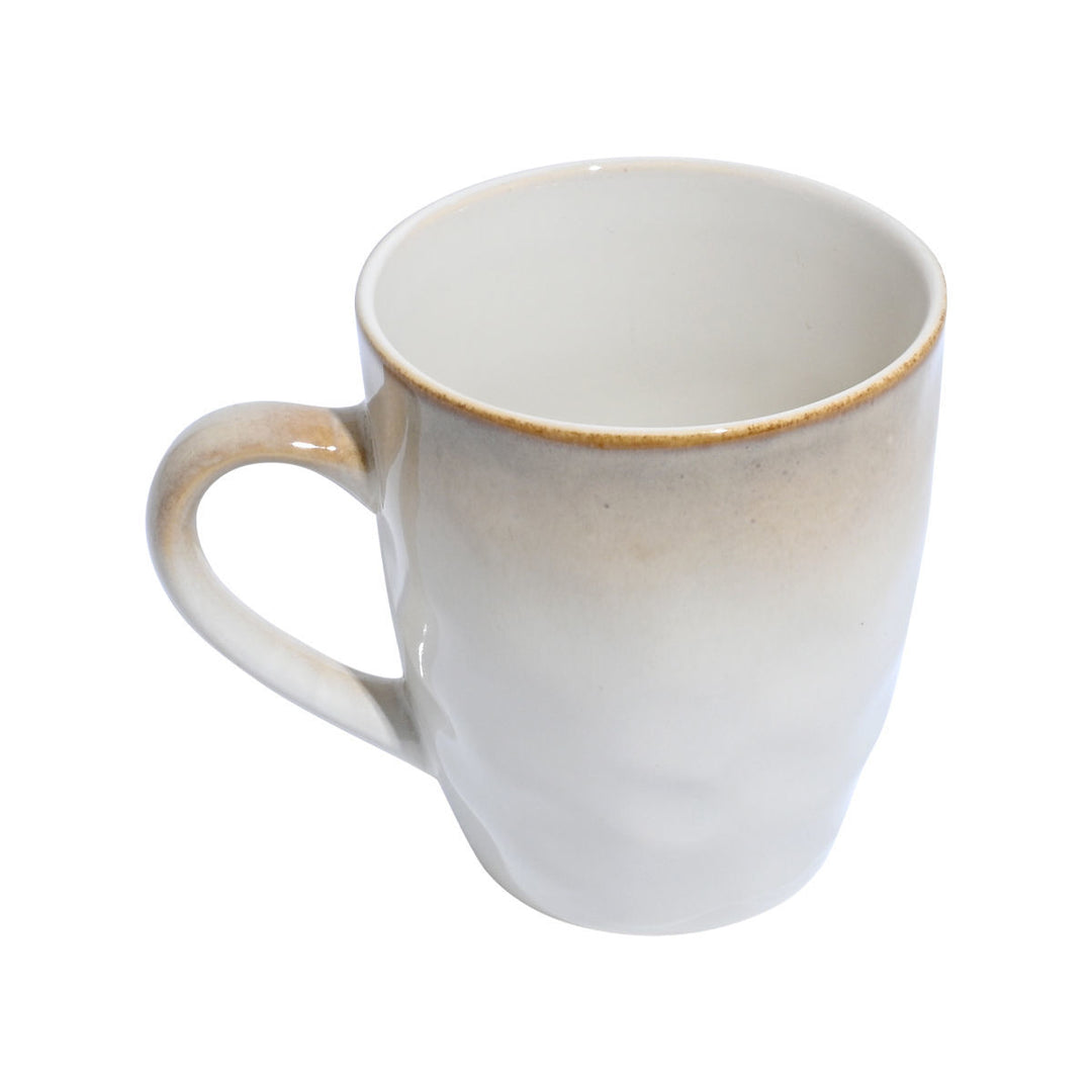 Κούπα Καφέ Μπεζ Stoneware 400ml Vignette Estia