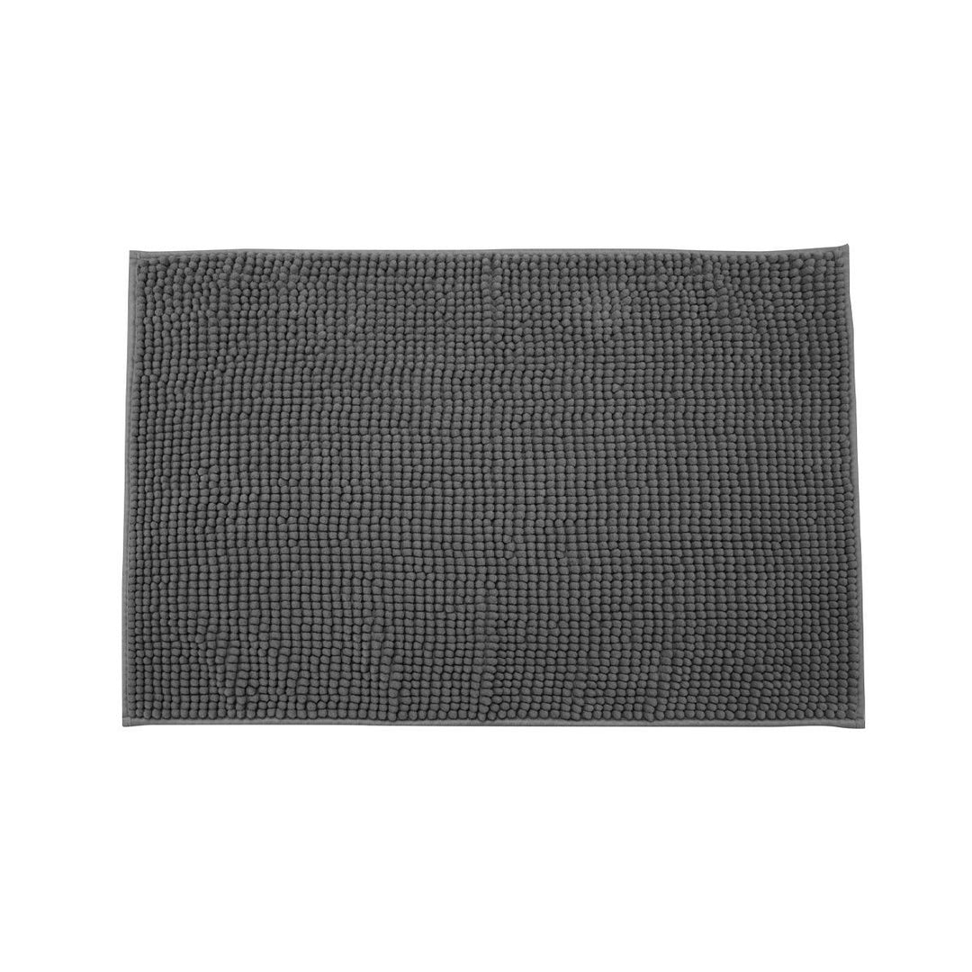 Πατάκι Μπάνιου Πολυεστέρα Ανθρακί 80x50cm Beads Estia