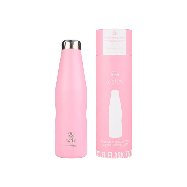 Estia Μπουκάλι Θερμός Save The Aegean Ροζ Blossom Rose Travel Flask