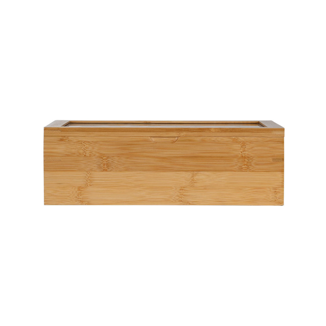 Κουτί Αποθήκευσης 8 Θέσεων Με Καπάκι Ξύλινο Bamboo Essentials Estia