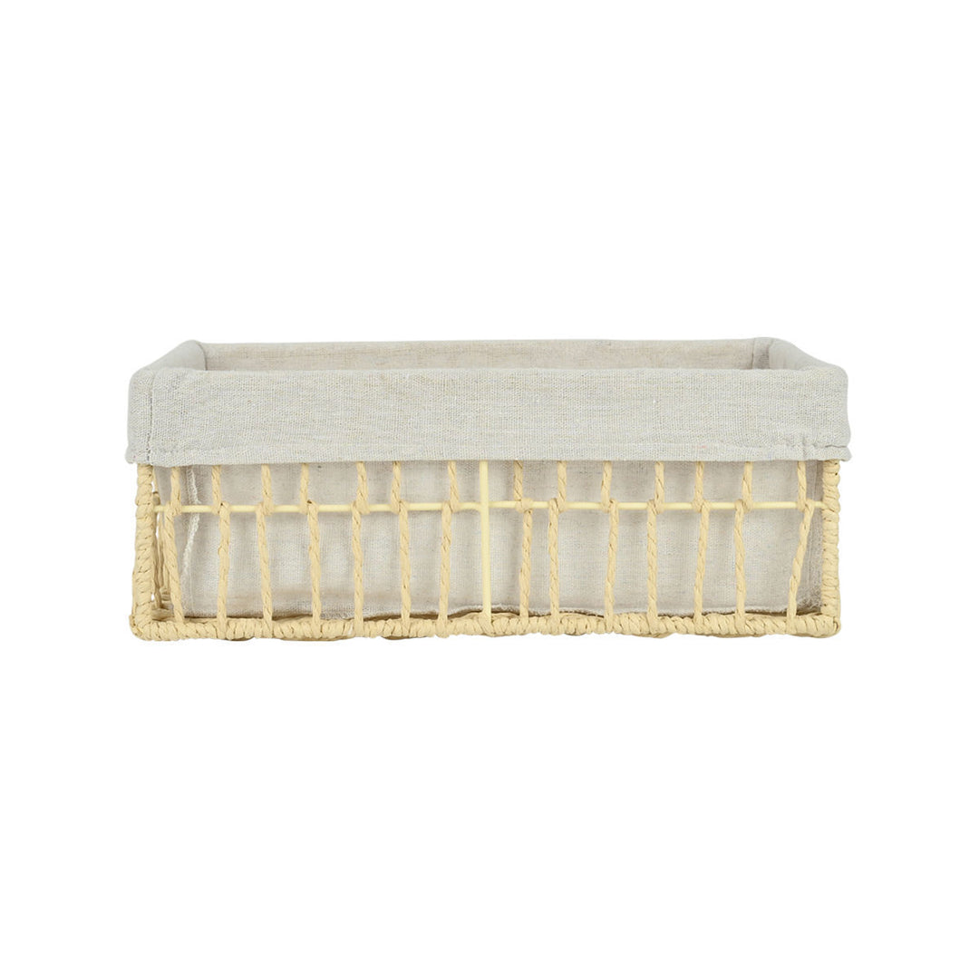 Καλάθι Αποθήκευσης & Οργάνωσης Μπεζ 32x24x12cm Nest Estia