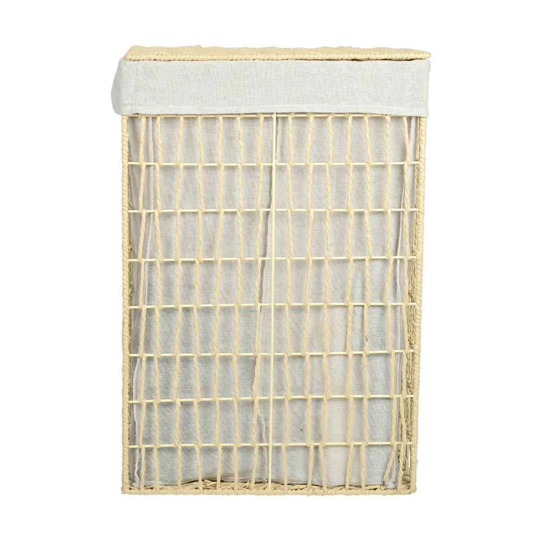 Καλάθι Απλύτων Nest 2 Θέσεων 37x22x55cm Μπεζ Estia