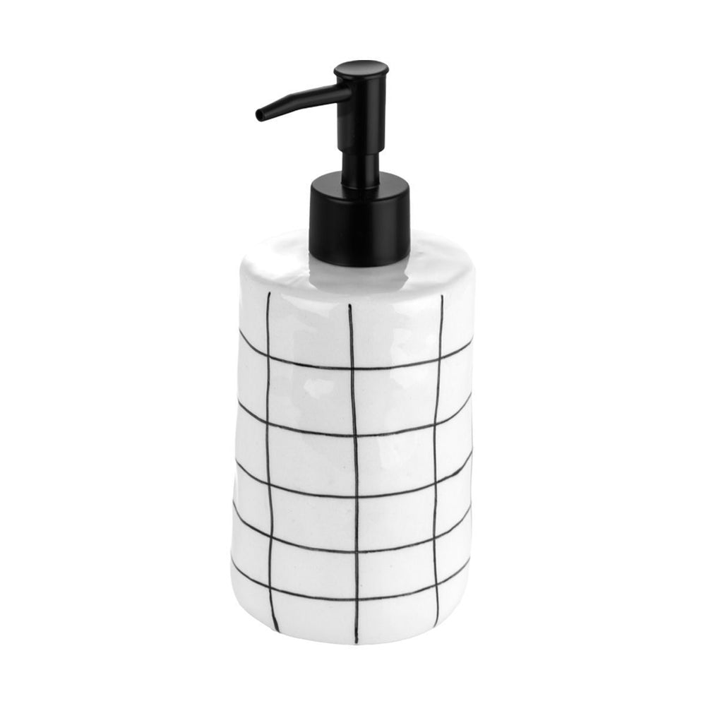 Estia Δοχείο Κρεμοσάπουνου Κεραμικό Λευκό 400ml Cage