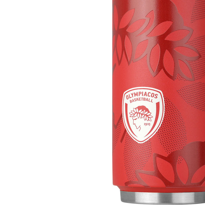 Estia Ποτήρι Θερμός Με Καλαμάκι 500ml Κόκκινο Ολυμπιακός BC Edition Travel Cup
