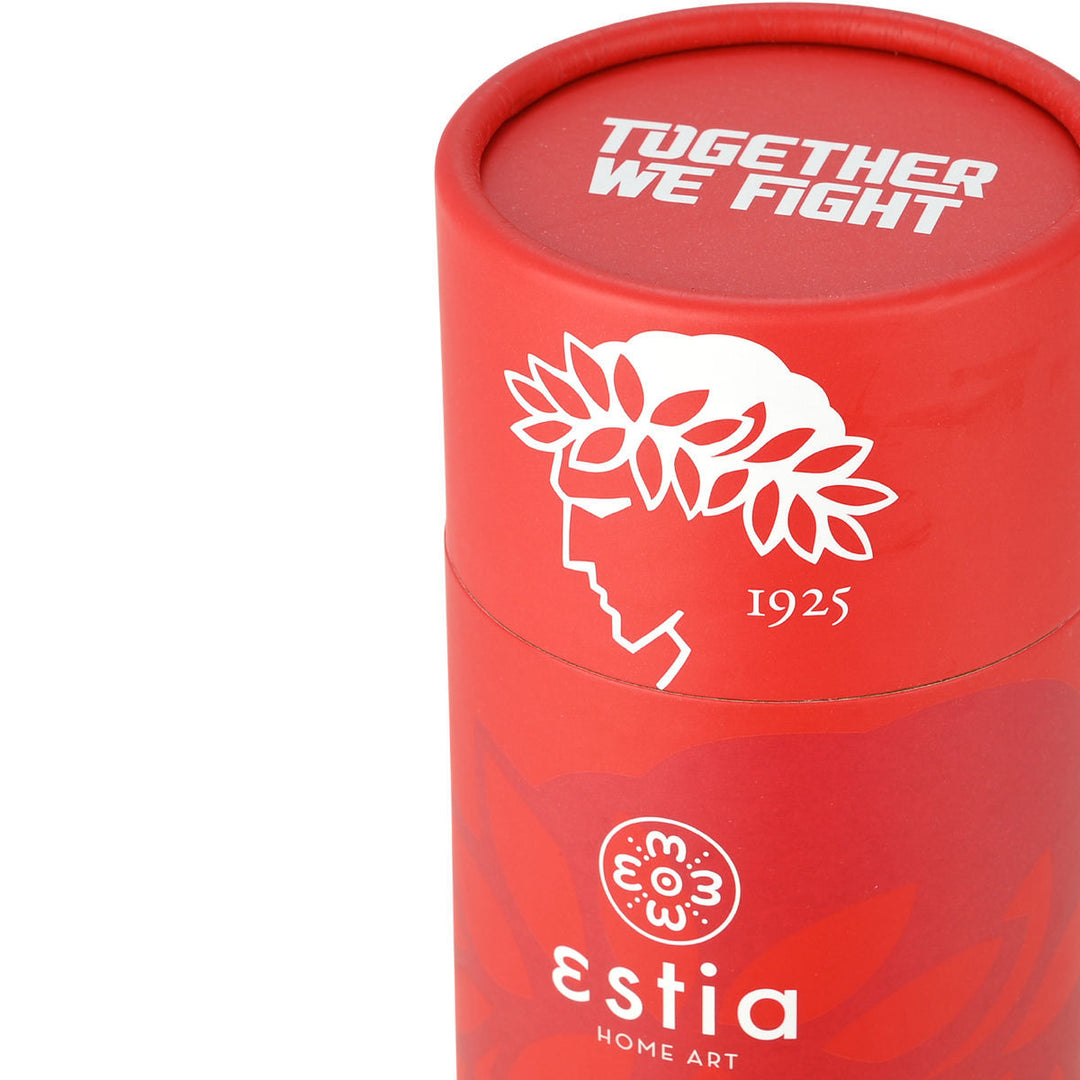 Estia Ποτήρι Θερμός Με Καλαμάκι 500ml Κόκκινο Ολυμπιακός BC Edition Travel Cup