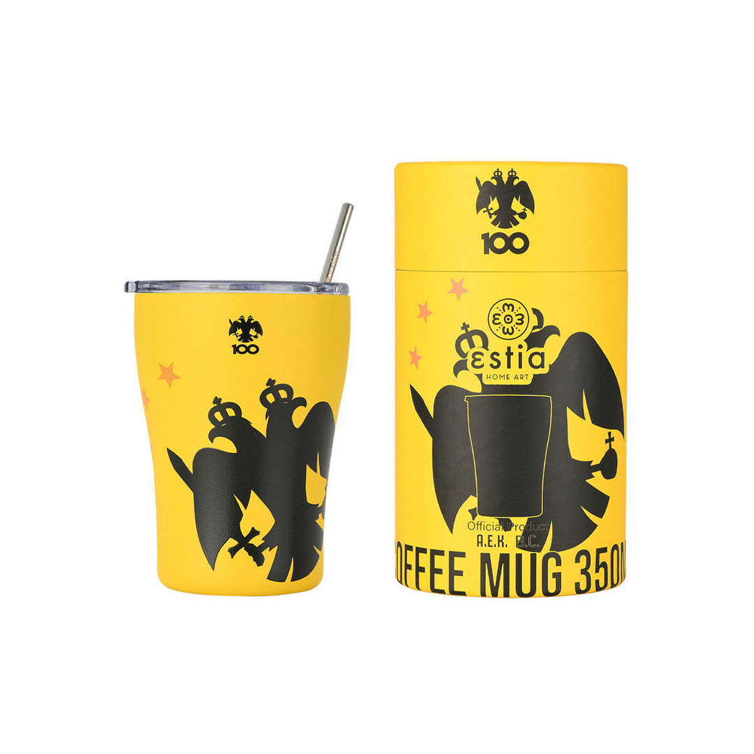 Estia Ποτήρι Θερμός 350ml Κίτρινο ΑΕΚ BC Edition Coffee Mug