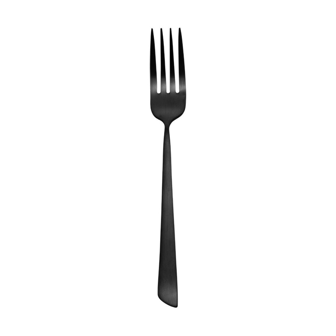 Πιρούνι Φαγητού Edge Black Ανοξείδωτο Ατσάλι Μαύρο Mat Estia