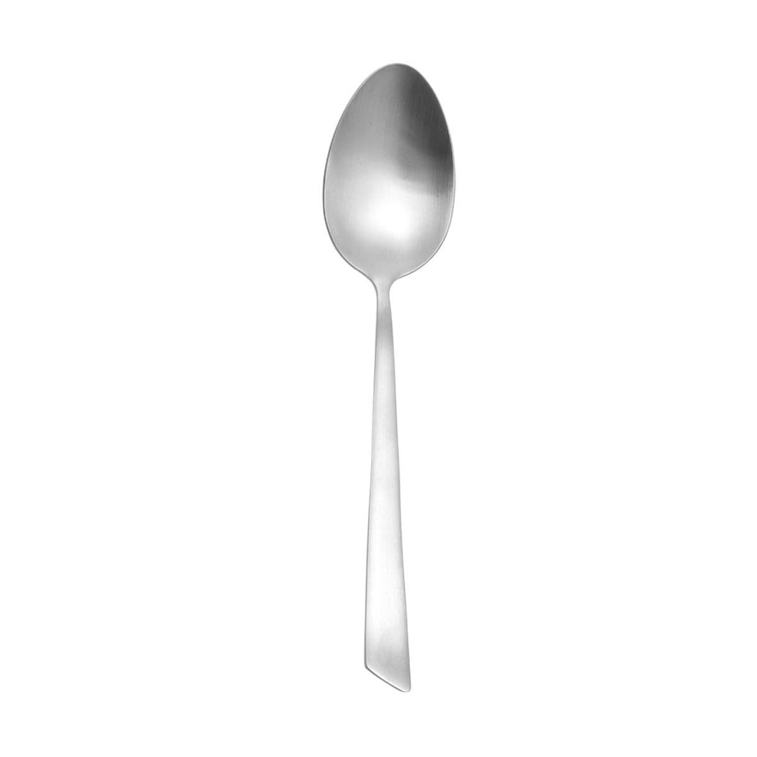 Κουτάλι Φαγητού Edge Silver Ανοξείδωτο Ατσάλι Mat Estia