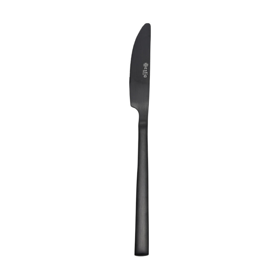 Μαχαίρι Φαγητού Prestige Black Από Ανοξείδωτο Ατσάλι Μαύρο Ματ Estia