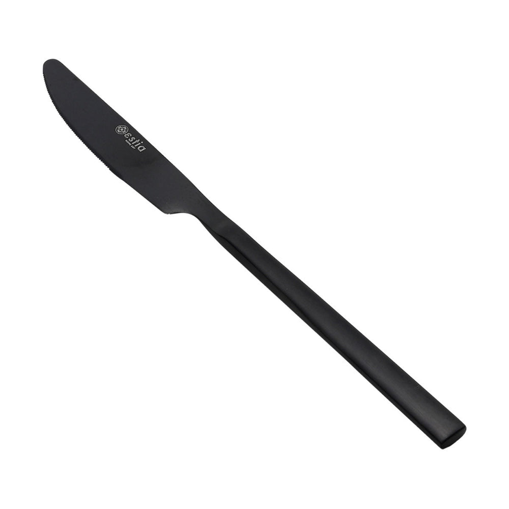 Μαχαίρι Φαγητού Prestige Black Από Ανοξείδωτο Ατσάλι Μαύρο Ματ Estia