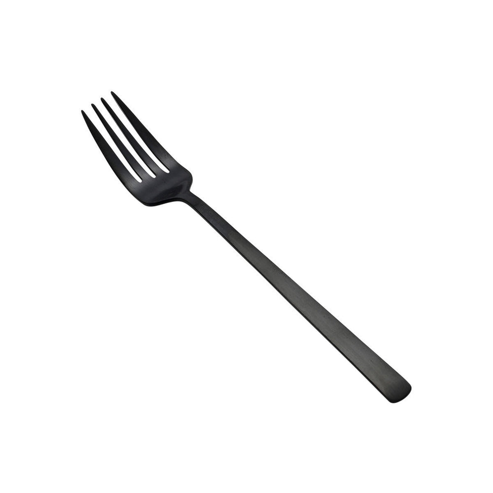 Πιρούνι Γλυκού Prestige Black Από Ανοξείδωτο Ατσάλι Μαύρο Ματ Estia