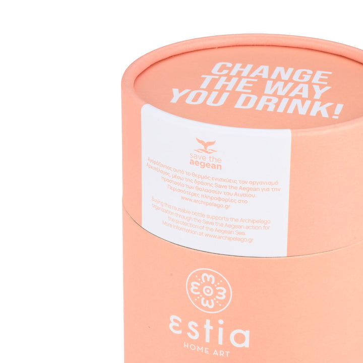 Estia Ποτήρι Θερμός  Save The Aegean Σομόν Peach Fuzz Coffee Mug