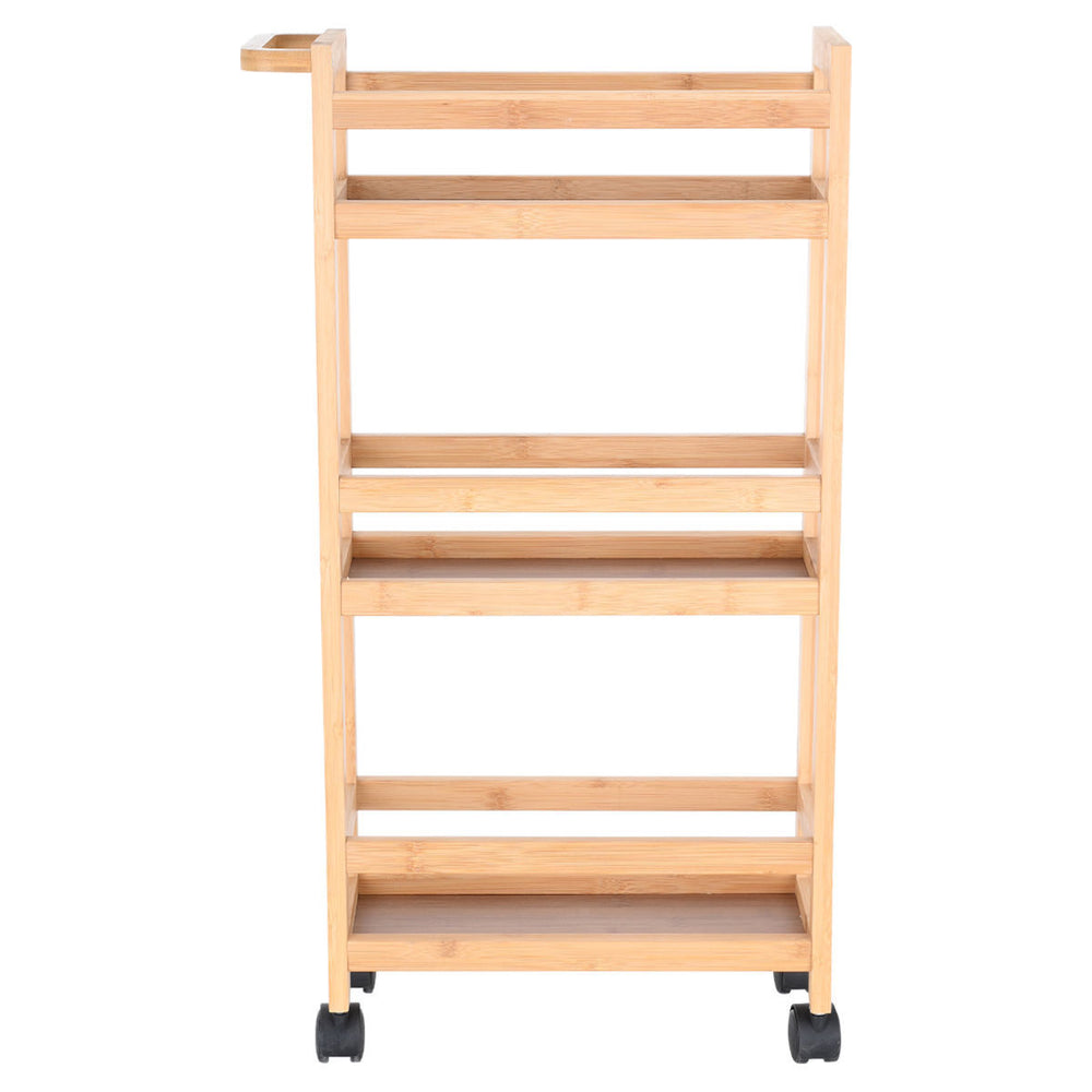 Τρόλεϊ Οργάνωσης Bamboo Essentials 3 Επιπέδων 36X15X74cm Estia