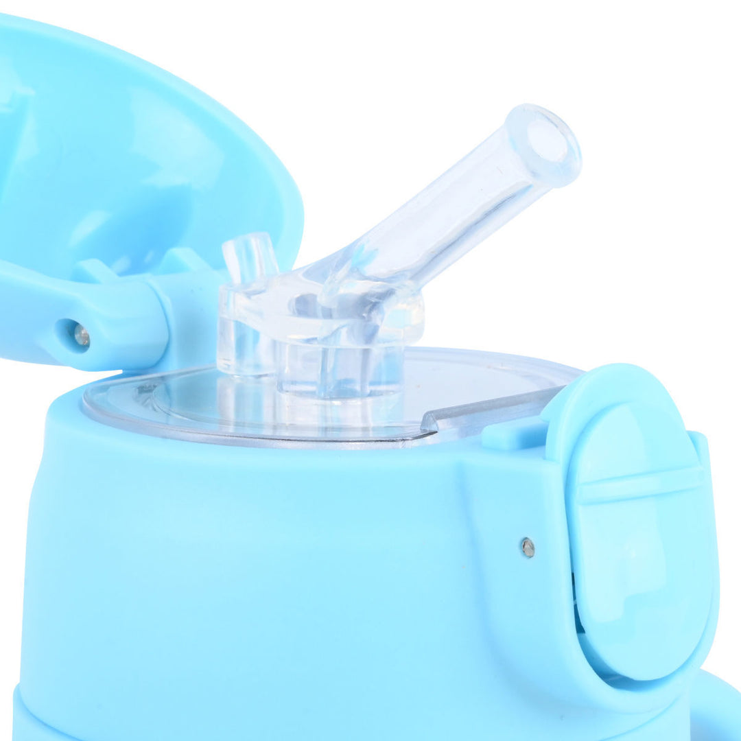 Estia Θερμός Παιδικό Με Λαβές Και Καλαμάκι 300ml Μπλε Ocean Play