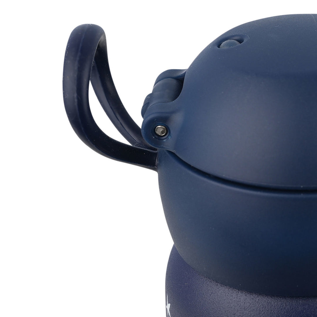 Estia Θερμός Παιδικό Με Καλαμάκι 500ml Μπλε Σκούρο Με Σχέδιο Διάστημα Solar Jump