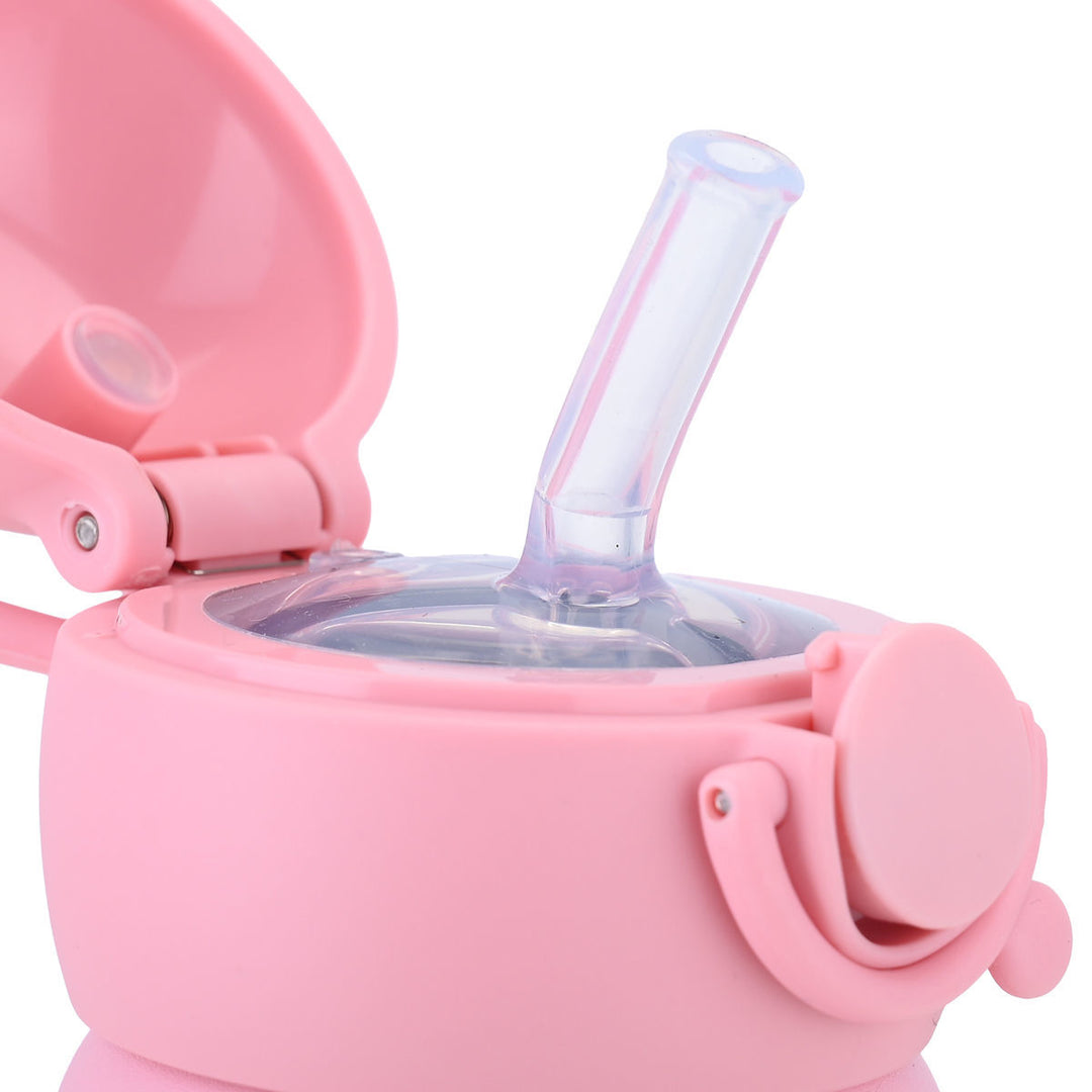 Estia Θερμός Παιδικό Με Λαβές Και Καλαμάκι 500ml Ροζ Rainbow Dreams