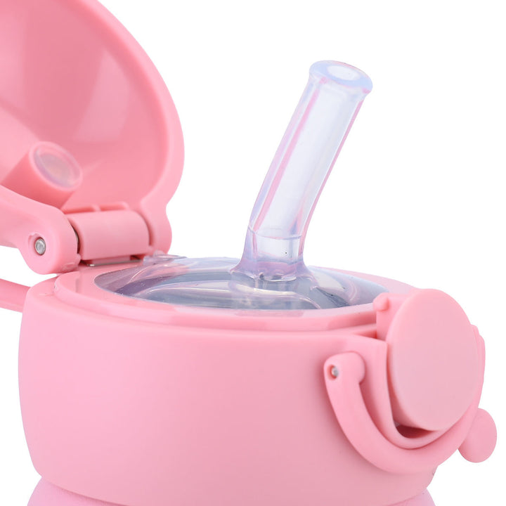 Estia Θερμός Παιδικό Με Λαβές Και Καλαμάκι 500ml Ροζ Rainbow Dreams