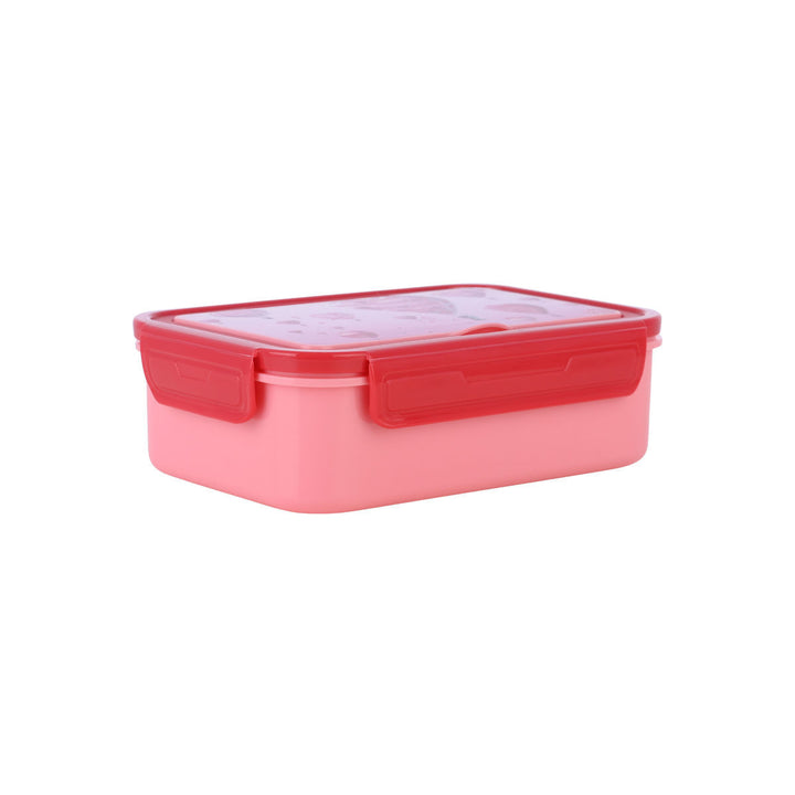 Τάπερ Estia Παιδικό Με 3 Αποσπώμενες Θήκες 1400ml Ροζ Love Ascend