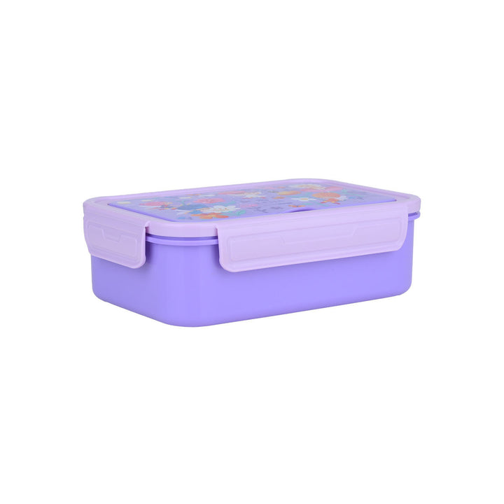 Τάπερ Estia Παιδικό Με 3 Αποσπώμενες Θήκες 1400ml Μωβ Fairy Tales
