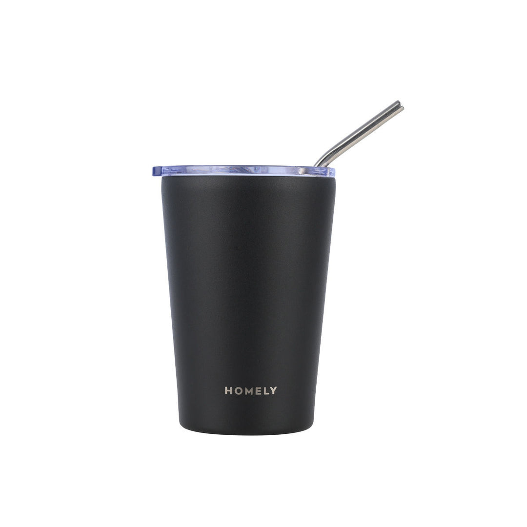 Estia Ποτήρι Θερμός Mug Homely 400ml Μαύρο Midnight Black Coffee Mug