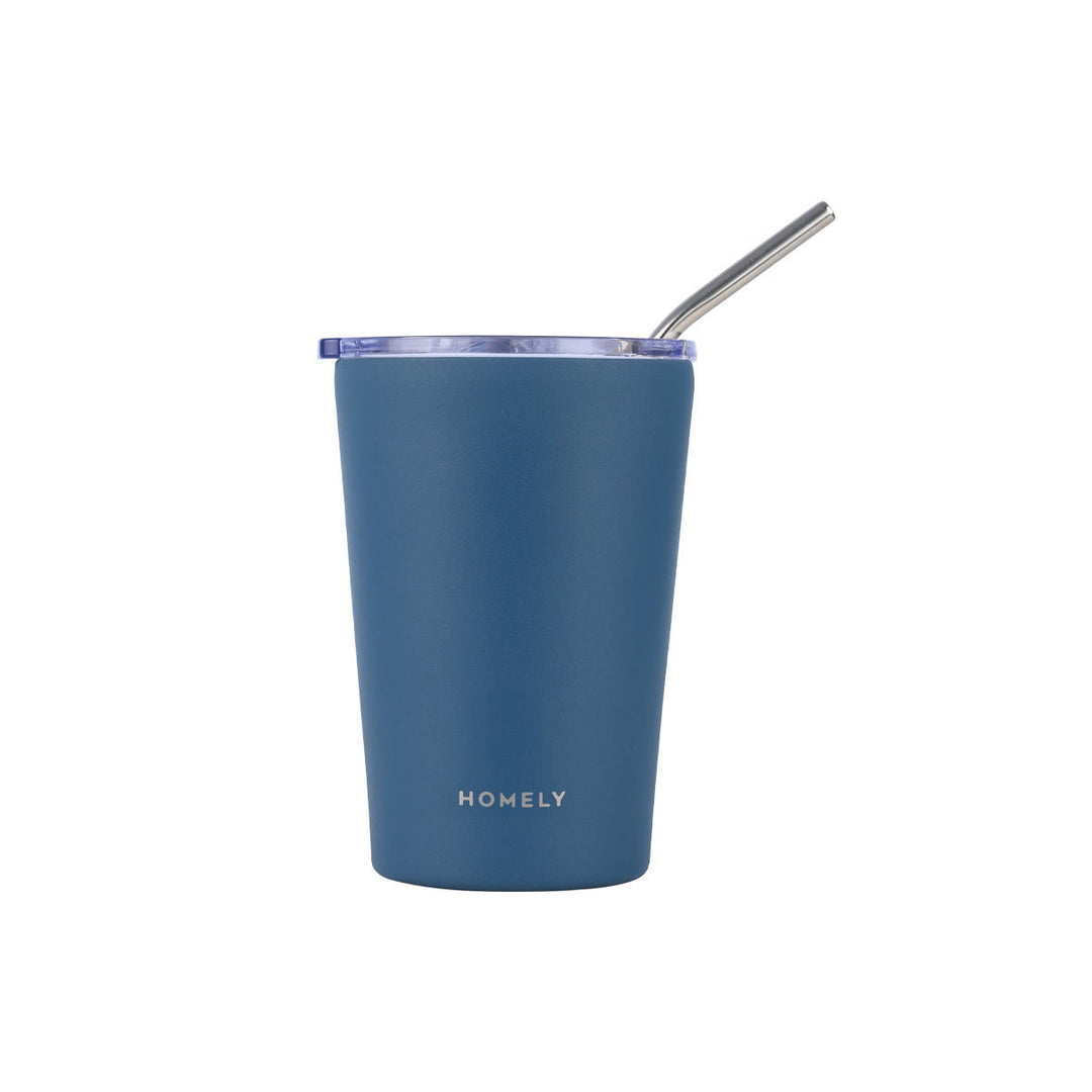 Estia Ποτήρι Θερμός Mug Homely 400ml Πετρόλ Indigo Blue Coffee Mug