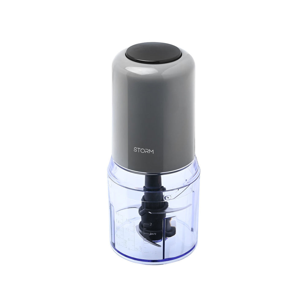 Storm Πολυκόπτης Aroma Grey 400W Με Πλαστικό Μπολ 500ml Estia