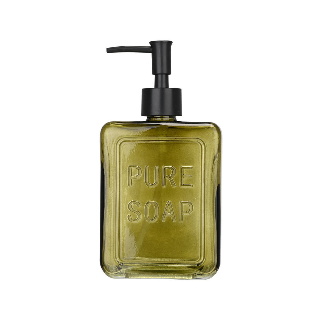 Αντλία Σαπουνιού Pure Soap Γυάλινη 520ml Πράσινη Estia