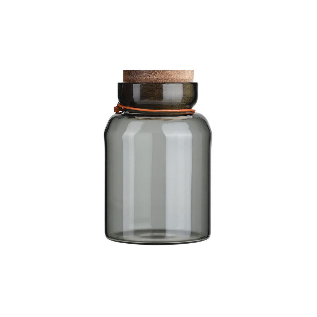 Δοχείο Αποθήκευσης Γυάλινο 750ml Με Ξύλινο Καπάκι Allure Estia