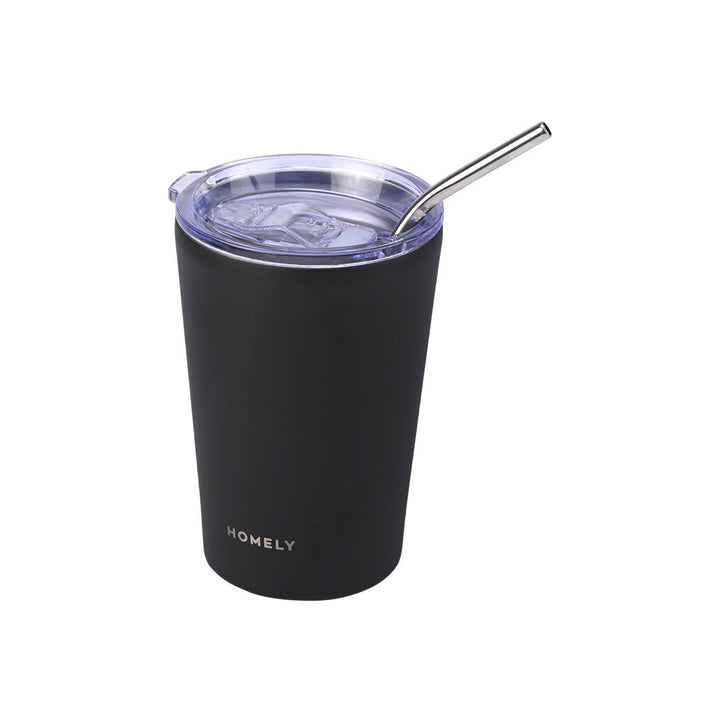 Estia Ποτήρι Θερμός Mug Homely 400ml Μαύρο Midnight Black Coffee Mug