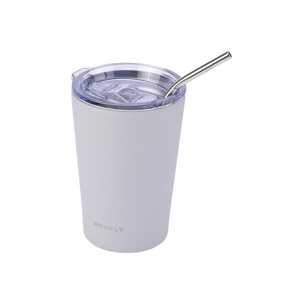 Estia Ποτήρι Θερμός Mug Homely 400ml Γκρι Pebble Gray Coffee Mug