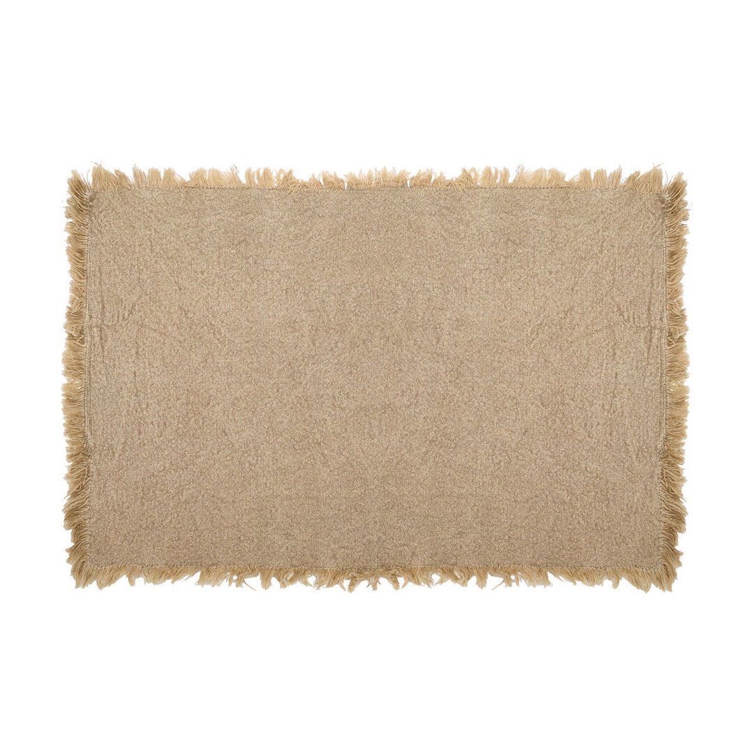 Σουπλά Μπεζ Με Κρόσσια 33x50cm Loom Estia
