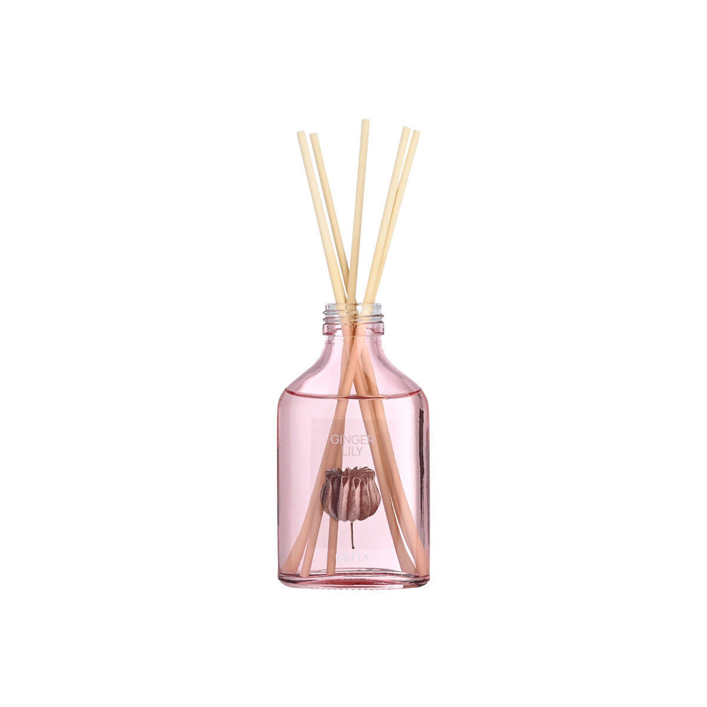 Αρωματικό Χώρου Με Στικς Ροζ 100ml Ginger Lily Estia